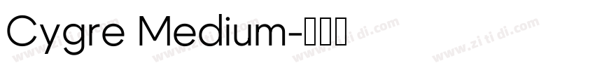 Cygre Medium字体转换